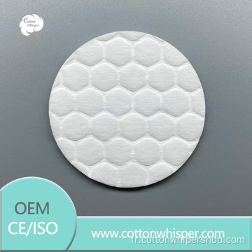 Hexagonal en relief en coton rond